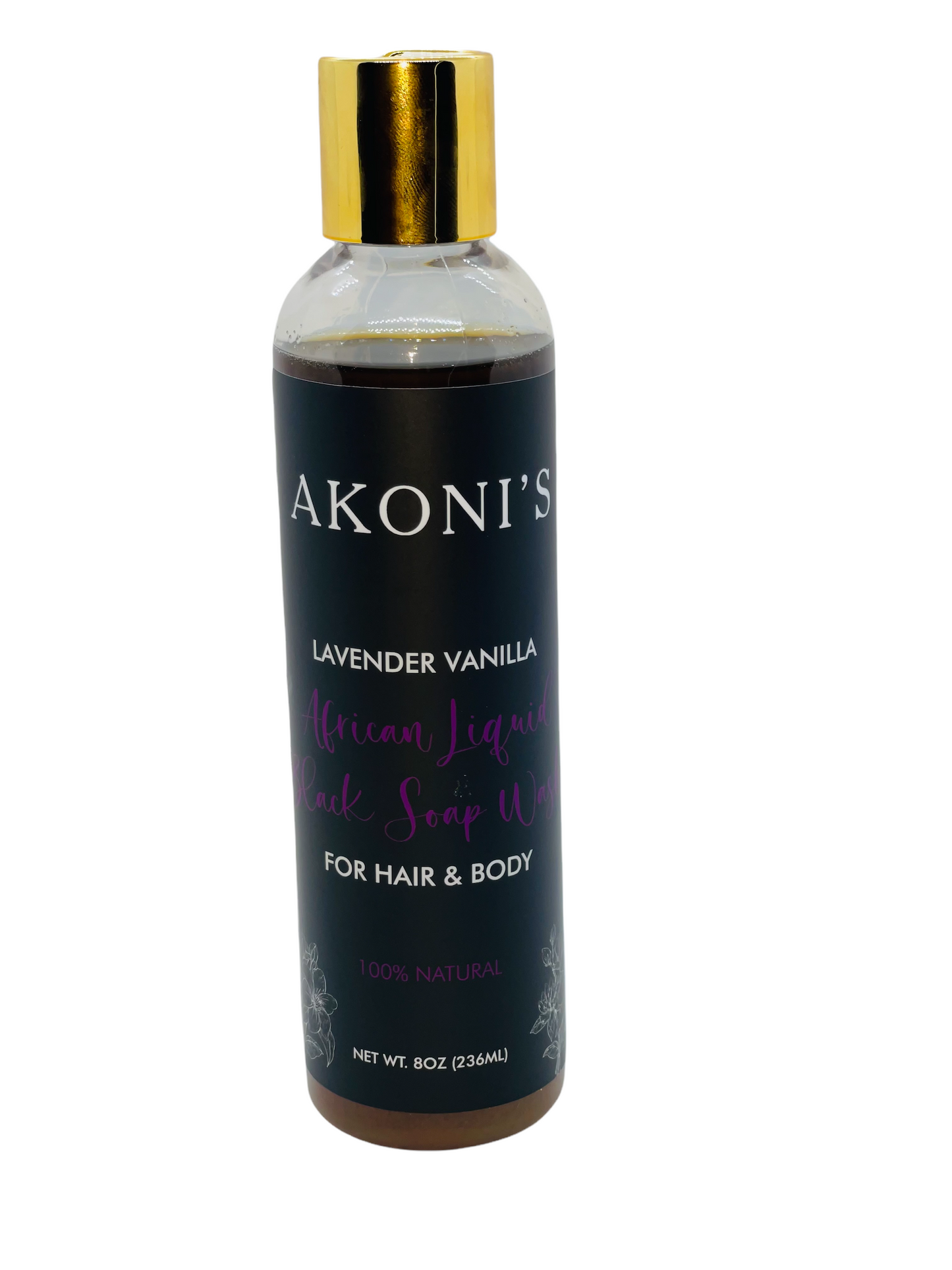 African Liquid Black Soap Wash for Hair & Body