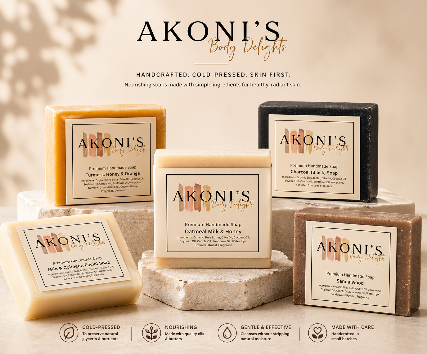 Cold-Pressed Handcrafted Soaps & More