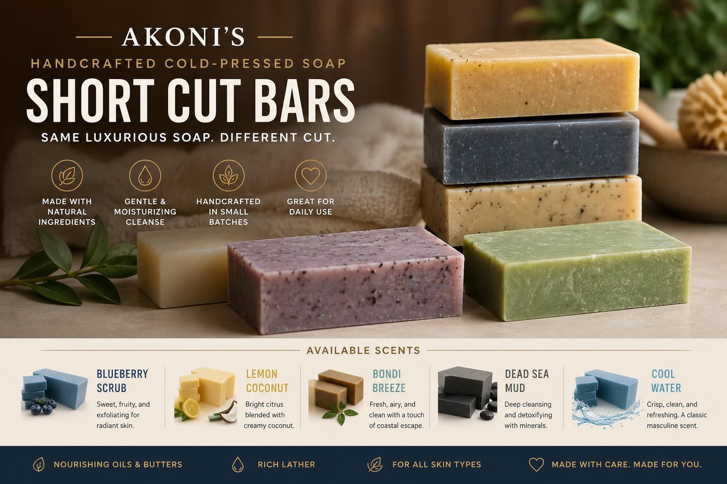 Handcrafted Short-Cut Bars