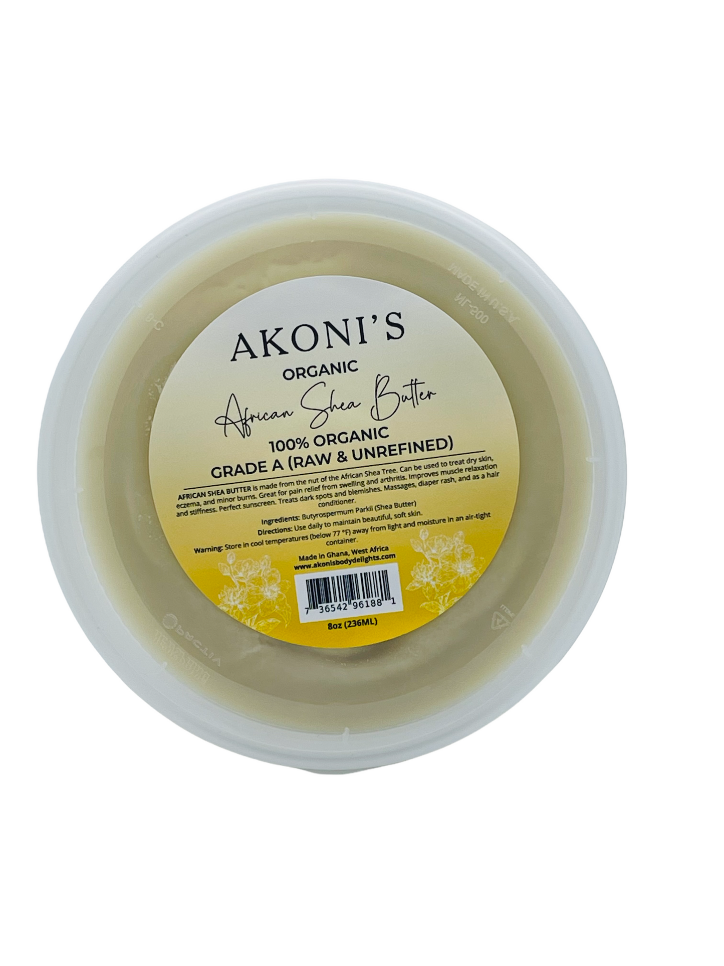 African Raw Organic Shea Butter 8oz